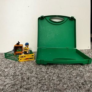 Playmobil bunny barn with carry case